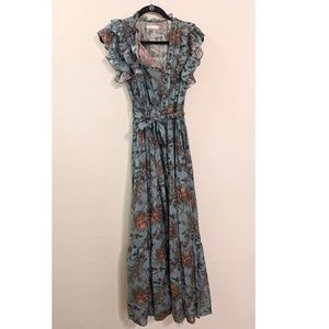 Doen Carnation Dress in Bluebell Floral (sz Small)